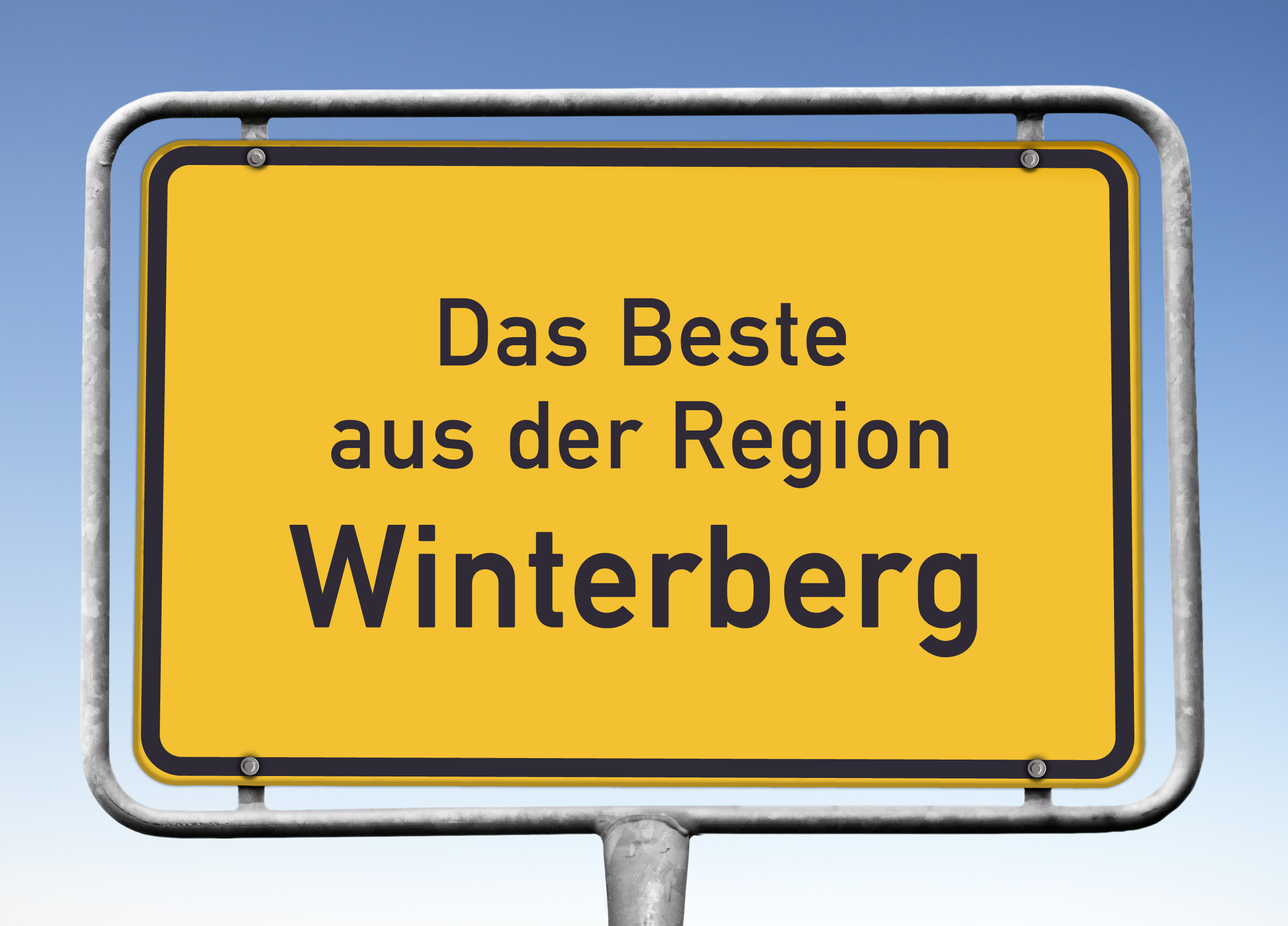 Wir über uns Strassenschild Winterberg